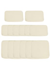 Outsunny Garden Rattan Sofa Seat Cushion Covers Replacement Outdoor, No Cushion Included, Beige | Aosom Ireland