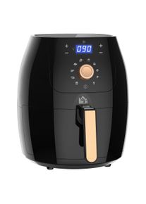HOMCOM Air Fryers 5.5L 1700W, Digital Air Fryer Oven, Max 200℃ Setting w/ Rapid Air Circulation, Timer and Nonstick Basket | Aosom Ireland