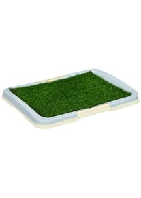 PawHut Portable Indoor Puppy Toilet Training Pad with Synthetic Grass, Leakproof Tray, 63 x 48.5cm | Aosom Ireland