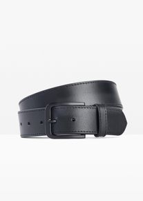 Ceinture en cuir - noir - taille 120 - Cuir lisse - bonprix