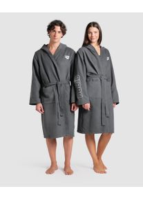arena Bathrobe - Unisex - Asphalt-white - Size: XS - arena Zeal Robe