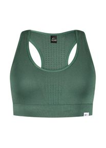 Smilodox Sport-BH ' Vanessa ' Damen grün / weiß Größe L