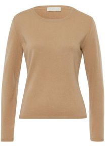 Peter Hahn - Rundhals-Pullover aus 100% Premium-Kaschmir, braun, Gr. 42, Kaschmir