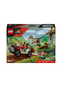 Lego® Spielbausteine »Jurassic World Raptor: Verfolgungsjagd mit dem Geländewagen«, (285 St.)