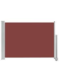vidaXL Toldo lateral retráctil de jardín marrón 80x300 cm