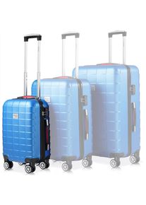 Monzana Reiskoffer Exopack Blauw ABS M TSA