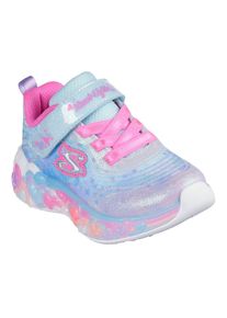 Skechers , Jungen , Lauflernschuh »ETERNAL HEART LIGHTS« , Blink, -Klettschuh mit Herz-Applikation, Größenschablone zum Download , hellblau-multi ,...