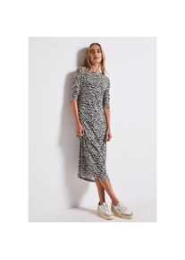 Street One, Damen, Meshkleid mit All-Over Print, morning beige, N-Gr, 44 -N-Gr, morning beige, Kleid von Street One