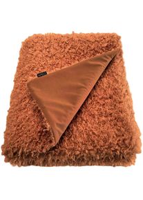 Apelt, Plaid &raquo;Missouri 130x170&laquo; kuschelig weich, orange, Polyester, B/L: 130 cm x 170 cm, orange