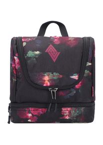 Nitro , Kulturbeutel »Travel Kit«, Daypack, Streetpack im Retro-Look, Alltagsrucksack, Schulrucksack , schwarz-rosa