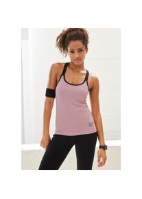 Vivance active , Funktionstop, mit gekreuzten elastischen Trägern , alt rosa , S (36/38) , S (36/38) , Funktionstop mit Trägern