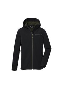 Killtec , Kinder , Softshelljacke »KOW 157 BYS SFTSHLL JCKT« Wind- und wasserabweisende Softshelljacke mit Fleece und Kapuze , schwarz , 140 , 140...