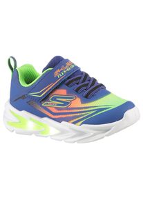 Skechers , Jungen , Lauflernschuh »FLEX-GLOW ULTRA LIGHTS« , Blink, -Klettschuh zum Schlüpfen, Neon, Größenschablone zum Download , blau-multi , 25...