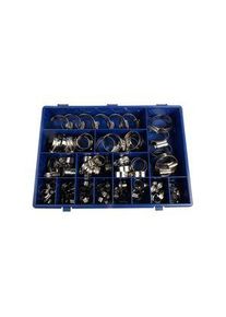 HI-GRIP Hose Clip Set, 76pcs, Ruostumaton teräs, Hopea, 50mm - HGSAB2