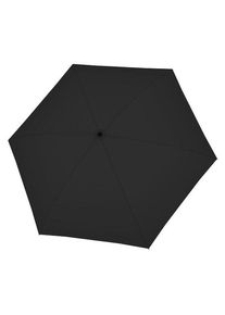 Doppler Fiber Micro Flat Taschenschirm 22 cm schwarz