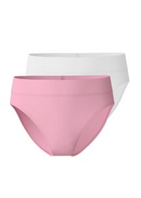 Calida Slip con cintura morbida in confezione doppia, vita alta per XS, Rosa, La sportività può essere così comoda