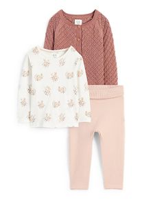 C&Amp;A Coniglietti-completo neonati-3 pezzi, Bianco, Taille: 68