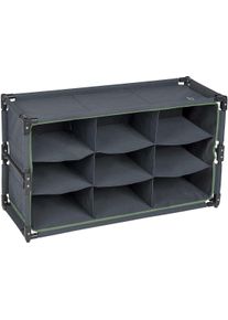 Bo-Camp Faltschrank Campingorganizer 84x30x51cm Wohnwagen Wohnmobil anthrazit