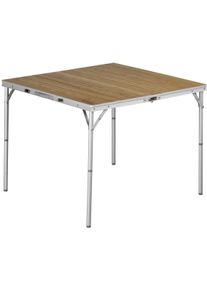 Outwell Calgary M Campingtisch Klapptisch Bambustisch Reisetisch Garten Terrasse 90x90cm Aluminiumrahmen