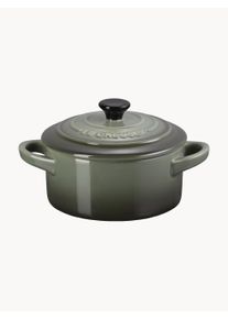 Le Creuset Mała brytfanka Mini Cocotte Zielony, Srebrny Glina S 14 x W 8 cm, 250 ml
