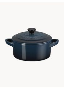 Le Creuset Mała brytfanka Mini Cocotte Niebieski, Złoty Glina S 14 x W 8 cm, 250 ml