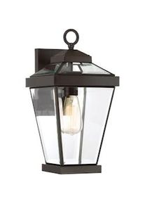 Licht-Erlebnisse Applique da esterno SIDODI bronzo scuro vetro metallico 1x E27 max. 60W LE57450