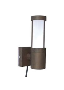 Licht-Erlebnisse Applique da esterno LUICIA Rust alluminio ottico LED 3W LE57378