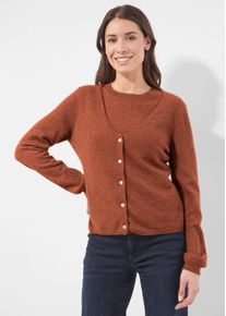 Strickjacke in cognac - Alba Moda