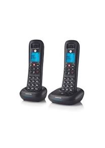Motorola fixo CD4201 2 handset combo phone - com e sem fios preto