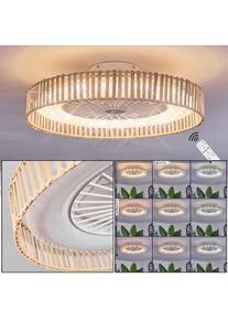 hofstein Benasal ceiling light, Ceiling fan light Ecru, white, 1-light source, Remote control
