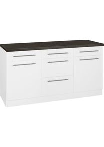 Wiho-Küchen Wiho Küchen Unterschrank »Unna« 150 cm breit in weiß, Größe B/H/T: 150 cm x 85 cm x 60 cm