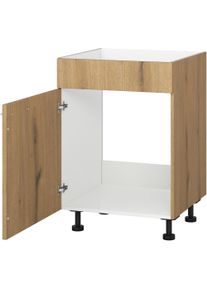 Kochstation Spülenunterschrank »KS-Trea SPBL50« Breite 50 cm in braun, Größe B/H/T: 50 cm x 75 cm x 56 cm