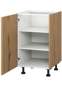 Kochstation Unterschrank »KS-Trea U40« mit zwei Einlegeböden in braun, Größe B/H/T: 40 cm x 75 cm x 56 cm