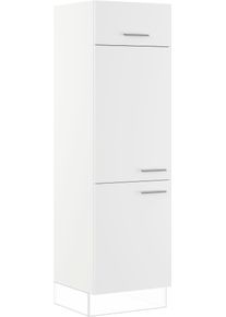 Impuls Küchen Kühlumbauschrank »"Valencia" in weiß, Größe B/H/T: 60 cm x 190,7 cm x 57,6 cm