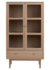 Actona Group Vitrine »Aston« Schrank in weiß, Größe B/H/T: 80 cm x 144,8 cm x 40 cm