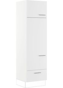 Impuls Küchen Kühlumbauschrank »"Valencia" in weiß, Größe B/H/T: 60 cm x 205,1 cm x 57,6 cm