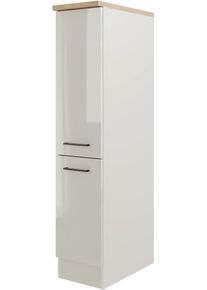 Flex-Well Apothekerschrank »Lund« (B x H x T) 30 x 161 x 57 in Highboardhöhe in grau, Größe B/H/T: 30 cm x 160,6 cm x 57,1 cm