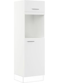 Impuls Küchen Backofen/Kühlumbauschrank »"Valencia" in weiß, Größe B/H/T: 60 cm x 190,7 cm x 57,6 cm