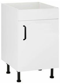 Wiho-Küchen Wiho Küchen Spülenschrank »Simi« 50 cm breit in weiß, Größe B/H/T: 50 cm x 86,5 cm x 58 cm