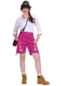 Pantaloni in pelle rosa Louise