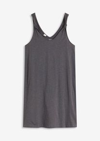 bonprix Női Rövid hálóing összekötött hatású részlettel, szürke, 44/46