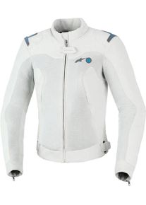 Alpinestars Stella Circal-1 Air, casaco têxtil para mulher , cor: Cinzento Claro/Azul , tamanho: M
