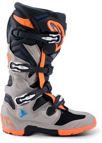 Alpinestars Tech 7 Enduro, botas , color: Negro/Gris/Naranja Neón , tamaño: 8 US