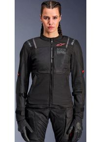 Alpinestars Stella ST-2 Air, casaco têxtil para mulher , cor: Preto/Preto/Vermelho , tamanho: M