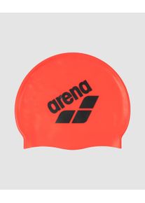 arena Swim Cap - Unisex - Bright_coral-asphalt - Size: One size fits all - arena Big Logo Swim Cap