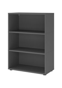 Hammerbacher, Aktenschrank, Regal, 3OH, graphit (80 x 40 x 110 cm)