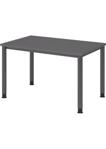 Hammerbacher, Schreibtisch, Schreibtisch 4Fuss-rd.120x80cm Graphit/Graphit (120 x 80 cm)