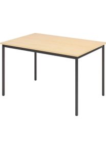 Hammerbacher, Schreibtisch, Besprechungstisch Fuss Vierk.120x80cm Ahorn (120 x 80 cm)