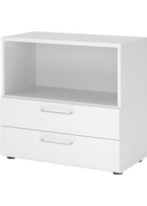 Hammerbacher, Aktenschrank, Regal/Schübe, 2OH, weiss/weiss
