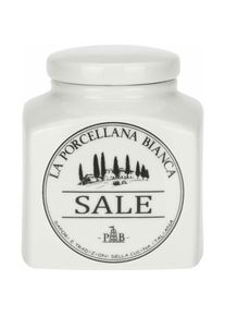 La Porcellana Bianca CONSERVA Salzbehälter 1 1 ltr, Pfeffermühle + Salzmühle
